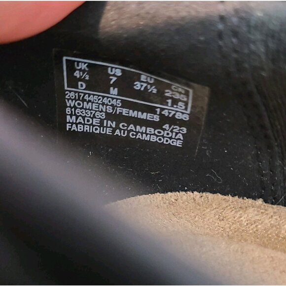 Clarks Westlynn Ayla Womens Penny Loafer Sz 7 Black Croc Leather Slip-On Shoes - Picture 10 of 10